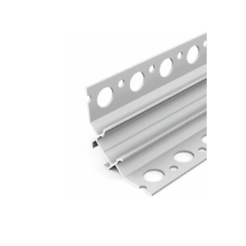 Profilo in Alluminio da cartongesso UNI-TILE12 90DEG per Striscia Led -