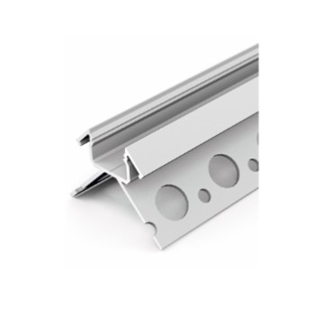 Aluminum Profile for plasterboard UNI-TILE12 270DEG for Led Strip - Anodized