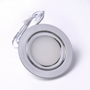 LED Recessed Spotlight 3W 12V Natural White 4000K 240LM Chromed Aluminium IP52 EN