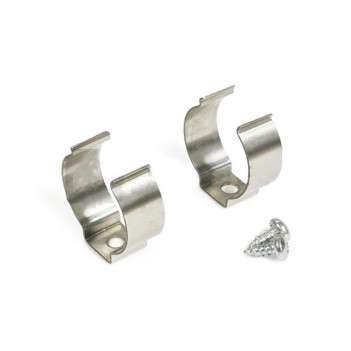 Set of 2 stainless steel hooks for PEN12 aluminum profile