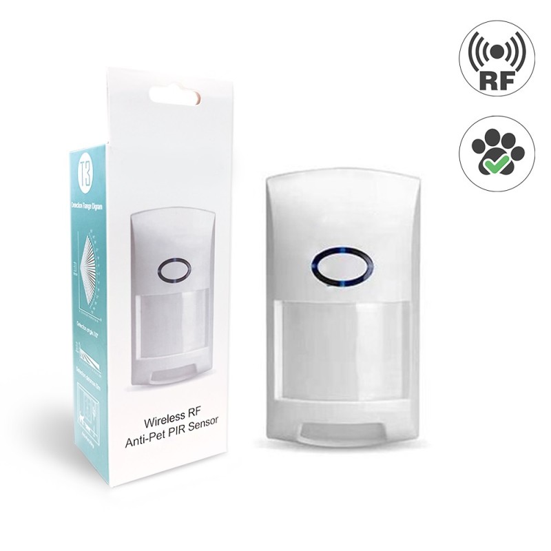 T3 Sensore di Movimento PIR Wireless RF PET IMMUNE en