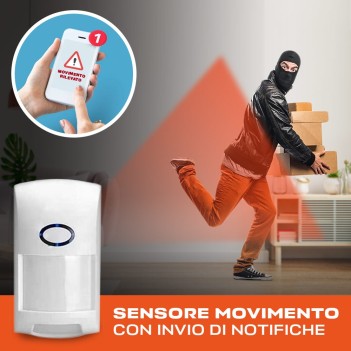 T3 Sensore di Movimento PIR Wireless RF PET IMMUNE en