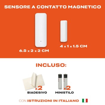 KIWI T4 Sensore magnetico per Porte e Finestre Wireless RF