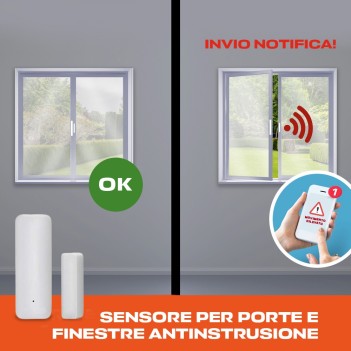 Kiwi Kit Sistema di Allarme 10P Smart Wifi + GSM