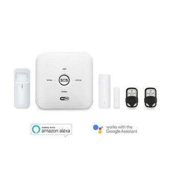 Kiwi Kit Alarm System 10G Smart Wifi + GSM compatible with ALexa and Google