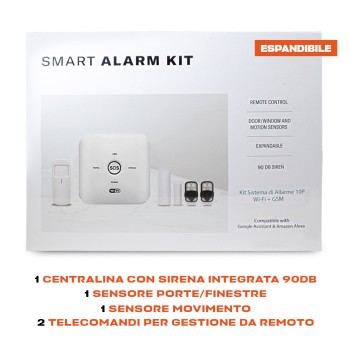 KIWI Kit Sistema di Allarme 10G Smart Wifi + GSM