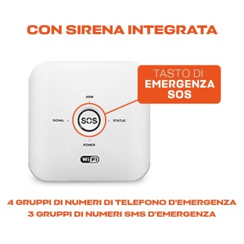 KIWI Kit Sistema di Allarme 10G Smart Wifi + GSM