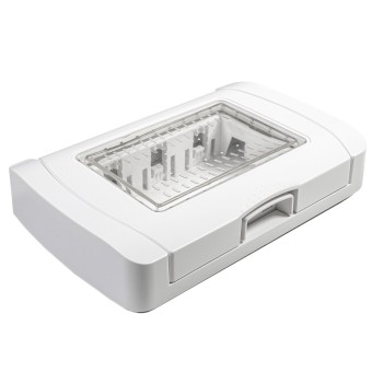 IDROBOX IP55 3-module White plate - Compatible with Matix MTX series