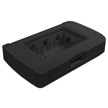 Coperchio IDROBOX IP55 3 moduli Nera - Compatibile con