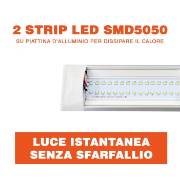 Plafoniera Led Lineare 45W 3150LM 150cm IP20 - serie KL185 en