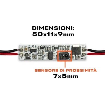 Interruttore con Sensore di Prossimità 12-24DC 4A per