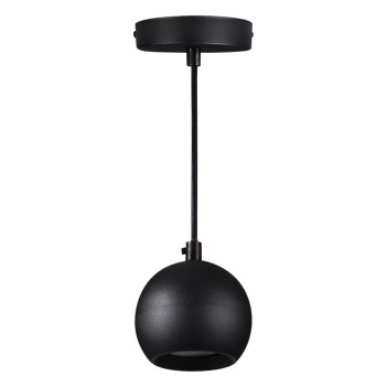 Black LED Suspension Lamp with lamp holder for GU10 PAR16 spotlight - GALOBA C