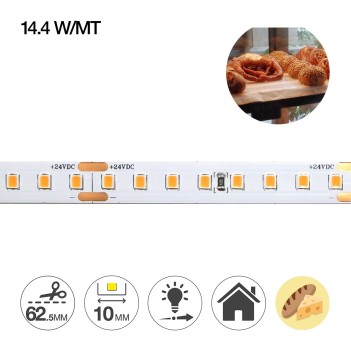 Led Strip for Food Counter of Bread and Cheese 72W 24V 2400K b