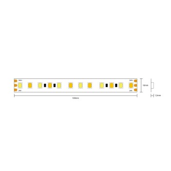 Led Strip CCT CRI90 24V 80W 6500lm Dual White 2700K - 6500K IP20 600 SMD coil