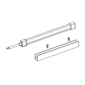 Anodized aluminum channel for Neonflex NS204 Series - 2 Meters en