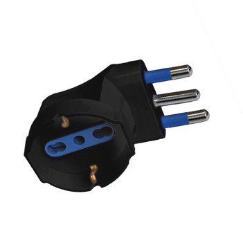 Schuko bypass socket adapter - 16A plug - Space saving en