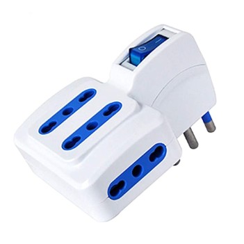 4 Places Bypass Adapter with overload protection switch - 16A plug