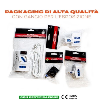 Multipresa ciabatta elettrica da Scrivania/Tavolo con 3