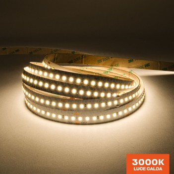 Striscia Led H.C. CRI95 130W 15600lm 24V IP20 PCB 12mm Bobina da 800 SMD 2835