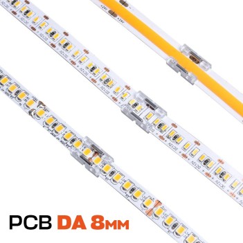 5X Double Connector to connect 2 COB PCB 8MM Led Strips en