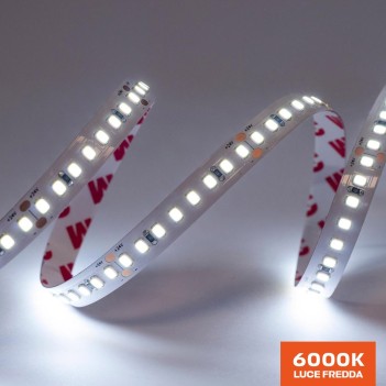 Striscia led serie H.E. 130W 18000lm 24V IP20 PCB 10mm bobina