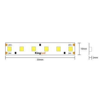 Striscia Led Serie H.C. CRI95 90W 9000LM 24V IP20 PCB 10mm