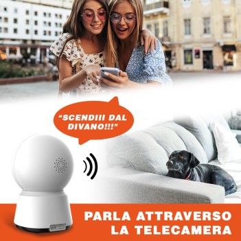 Telecamera di sicurezza Wi-fi Speed 12S Visione a 360°