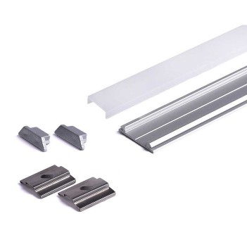 ARC12 Folding Aluminum Profile for Led Strip - Anodized 2mt -