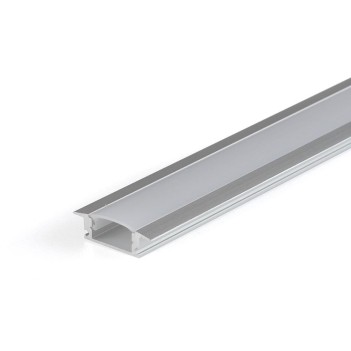 Recessed Aluminum Profile CC-31 for Led Strip - Anodized 3mt - Complete Kit en