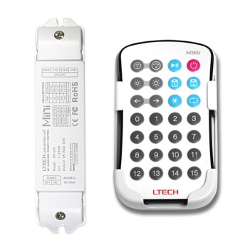 LTECH Mini Led Controller SPI-16S con Telecomando M16S RF