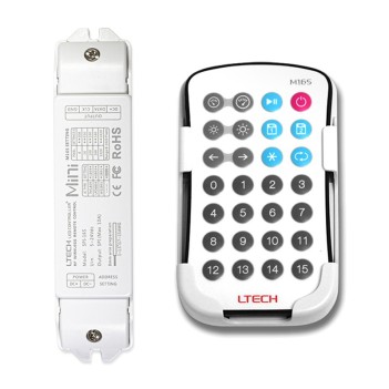 LTECH Mini Led Controller SPI-16S with M16S RF Remote Control