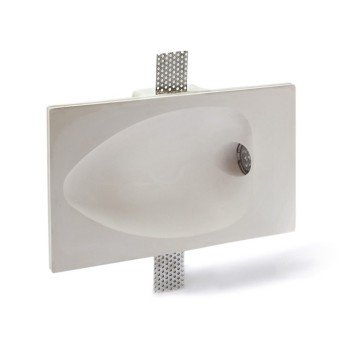 Alfa Rectangular Plaster Spotlight Holder ART37 Craftsmanship - recessed for