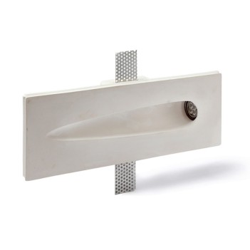 Alfa Rectangular Plaster Spotlight Holder ART36 Craftsmanship - recessed for