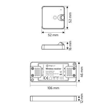 Kit Wireless PIR per armadi - DELI KIT Nero su KingLed