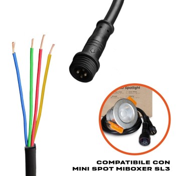 MiBoxer MiLight Power Cable 1000mm IP44 for Mini Spot SL3 en