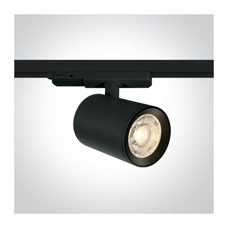 PRO SERIES 40W 3600lm CRI90 38D Three-Phase Led Track Light Colour Black Dimmable