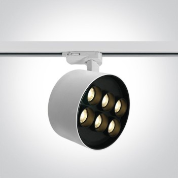 Faretto Led per Binario Trifase SERIE DARK LIGHT 36W 2880lm 3000K CRI90 40D Colore Bianco