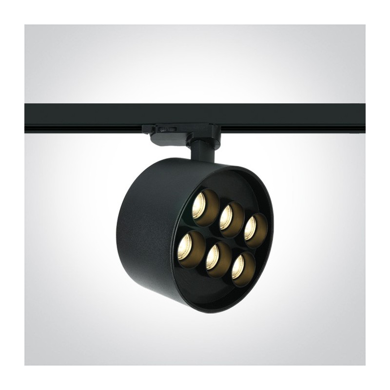 DARK LIGHT SERIES 36W 2880lm 3000K CRI90 40D Three-Phase Led Track Light Colour Black