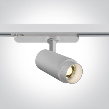 Faretto Led per Binario Trifase SERIE ZOOMABLE 15W 1350lm 20D-60D Angolo Luce Regolabile Colore Bianco