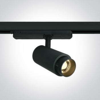 Faretto Led per Binario Trifase SERIE ZOOMABLE 15W 1350lm 20D-60D Angolo Luce Regolabile Colore Nero