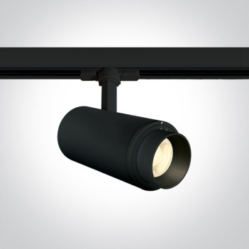 Faretto Led per Binario Trifase SERIE ZOOMABLE 30W 2400lm 20D-60D Angolo Luce Regolabile Colore Nero