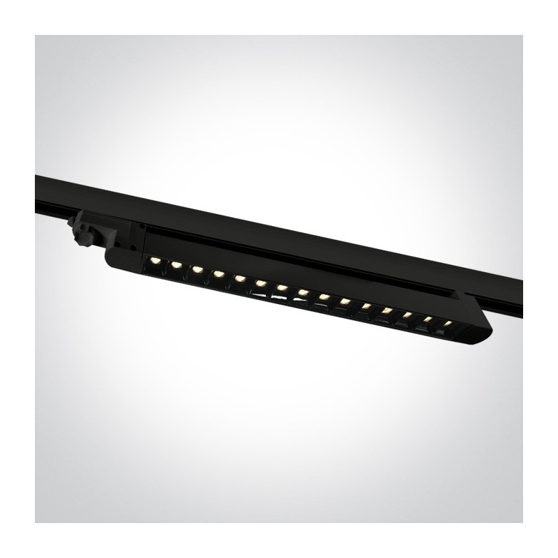 LINEAR SERIES 15W 1200lm 30D 3-Phase Track Led Bar Black Colour Adjustable