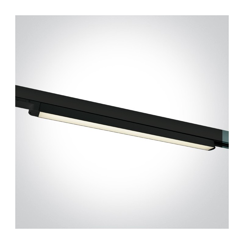 Barra Led per Binario Trifase SERIE LINEAR 16W 1600lm 110D colore Nero