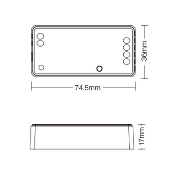 MiBoxer Mi Light FUT035Z ZigBee 3.0 Receiver for 12 / 24V RGB Led Strip en
