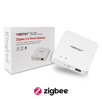 Miboxer Gateway ZB-BOX2 Smart ZigBee 3.0 con porta LAN e WiFi per Gestione da