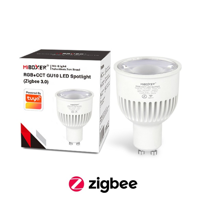 Miboxer Li-Light Led Spot Gu10 6W RGB + CCT ZigBee 3.0 FUT106Z en