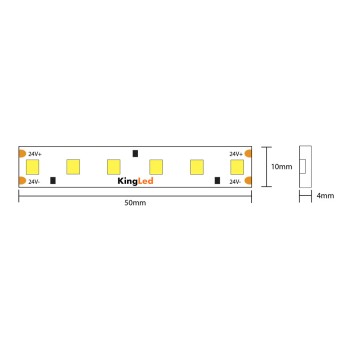 Striscia Led Serie H.C. CRI95 90W 9000LM 24V IP67 PCB 12mm