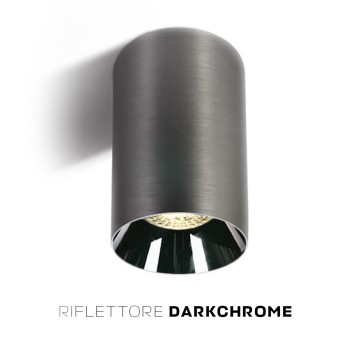 Ceiling Light with GU10 Connection CHILL OUT CYLINDER Series 135mm D75mm Spotlight Colour Titanium