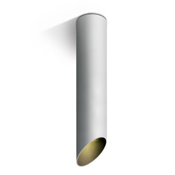 Faretto da Soffitto con Attacco GU10 Serie CUT CYLINDER 300mm D60 Spotlight Colore Bianco