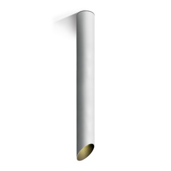 Faretto da Soffitto con Attacco GU10 Serie CUT CYLINDER 500mm D60 Spotlight Colore Bianco